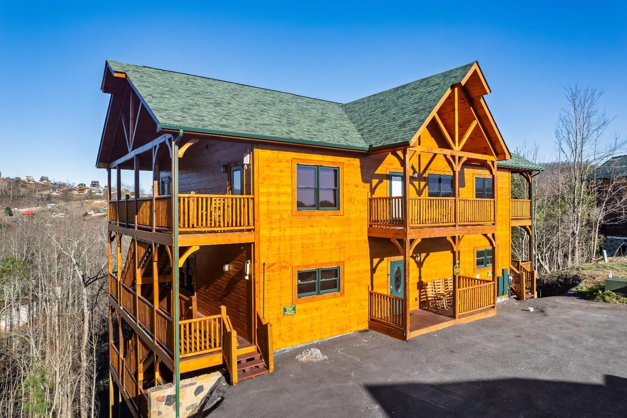 Full Equipped Cabin With A Pool And Game Room Smokies Views Gatlinburg Exteriér fotografie